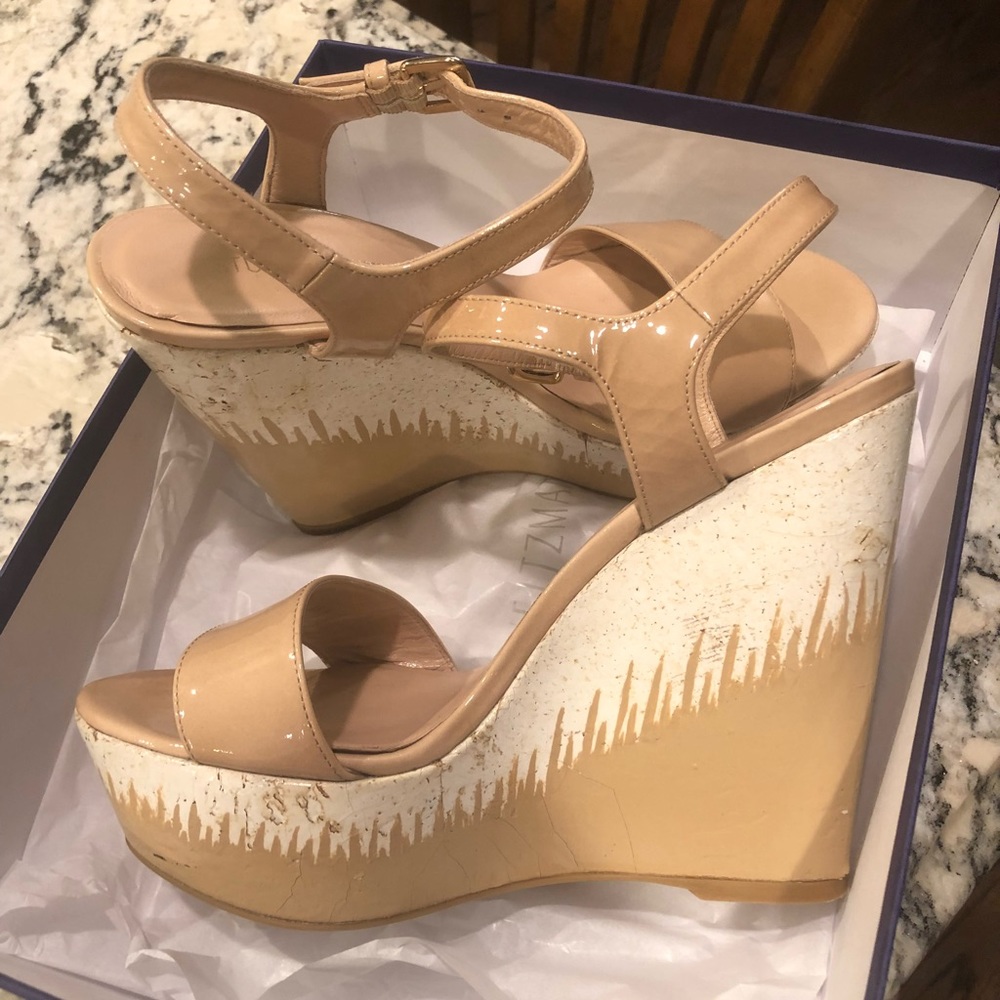 Stuart Weitzman Bambina Aniline Single Sky Single… - image 2